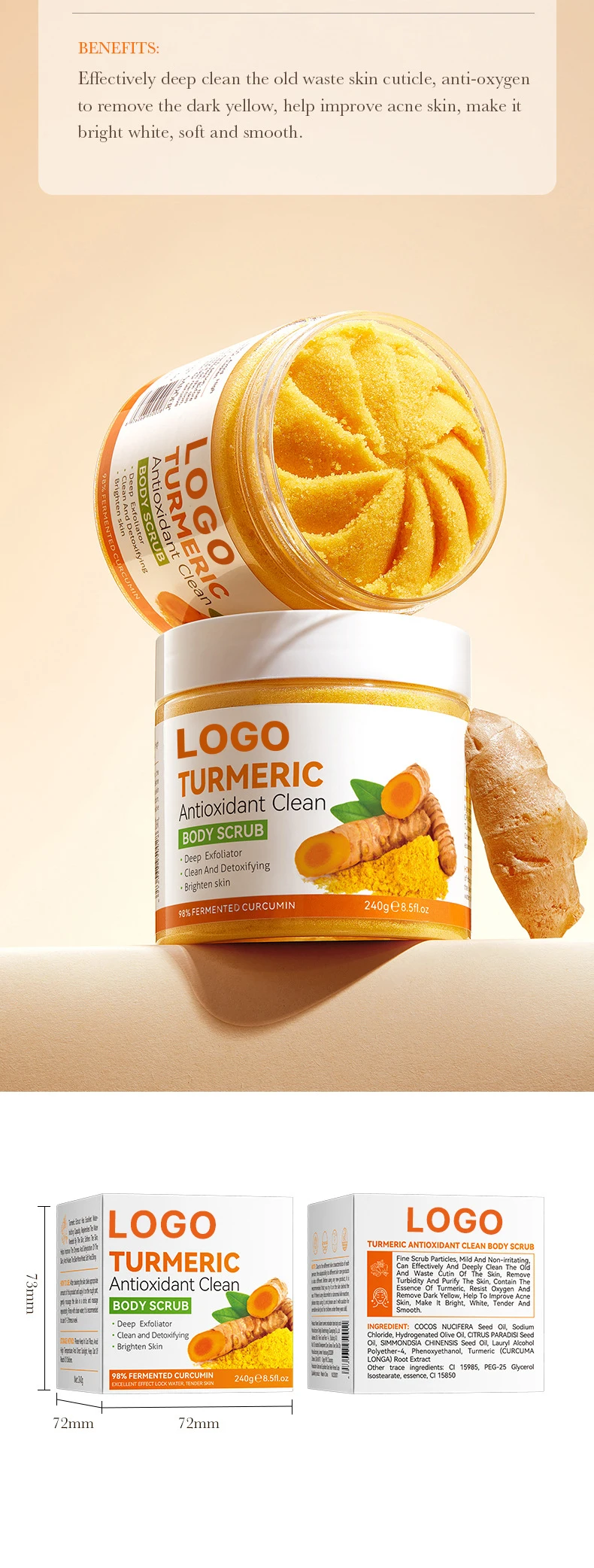 turmeric body scrub