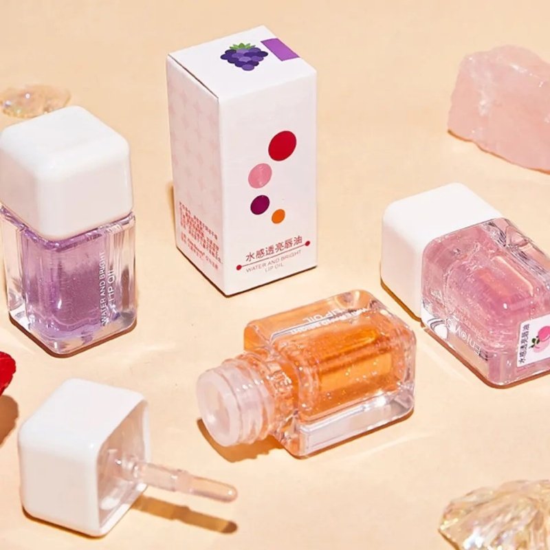 Natural Vitamin E Shiny Enhancer Moisturizing Lip Plumper Lip Oil 