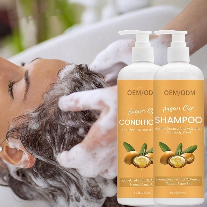 Natural Argan Oil Shampoo Conditioner for Soft, Shiny Hair | Paraben Free