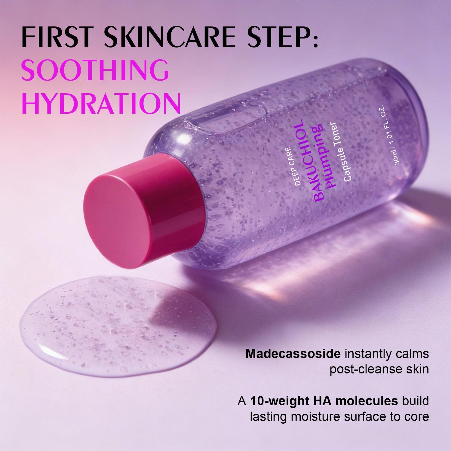 Bakuchiol Capsule Toner for Plumping & Hydration | OEM/ODM Skincare